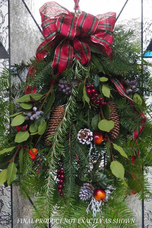 Festive Door Swag - DEPOSIT