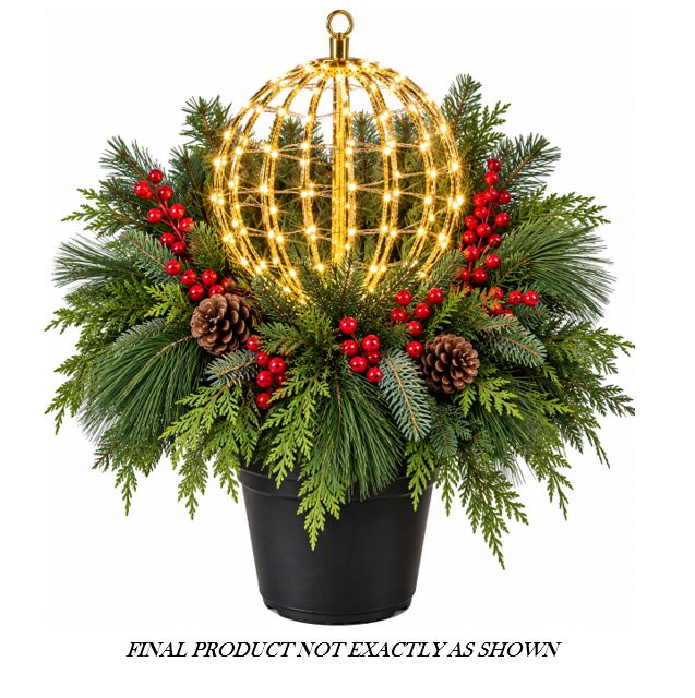 Evergreen Orb Planter - DEPOSIT