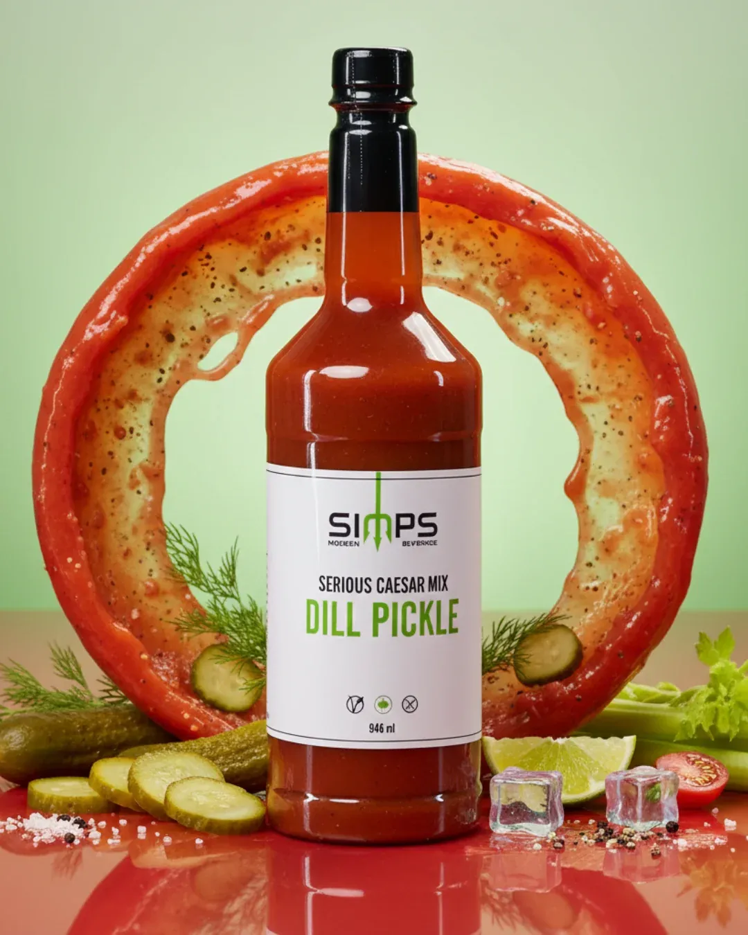Simps Modern Beverage Dill Pickle Caesar Mix 946ml