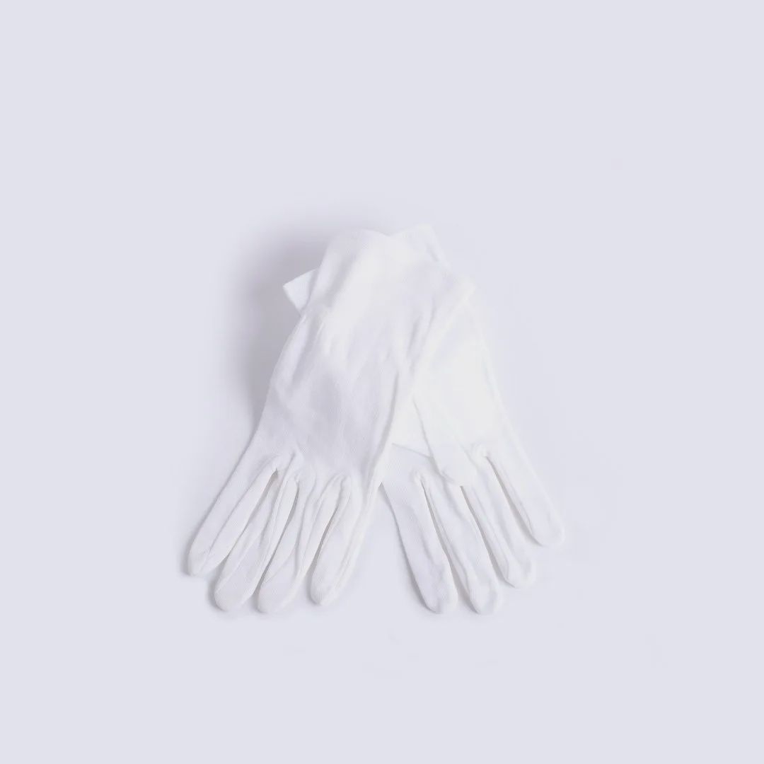 GLOVES-WHITE PLAIN XL