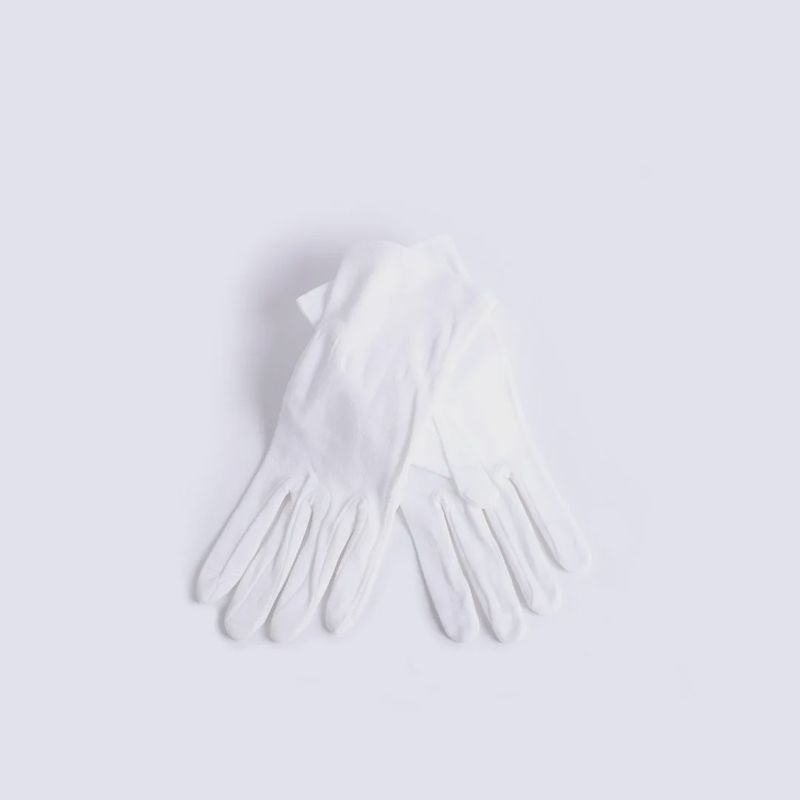 GLOVES-WHITE PLAIN XL