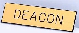 BADGE-DEACON PIN GOLD