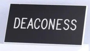 BADGE-DEACONESS PIN BLACK