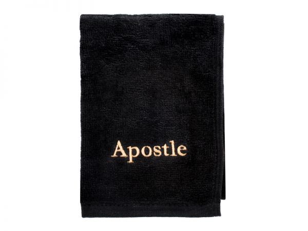 PASTOR TOWEL-APOSTLE BLACK COTTON