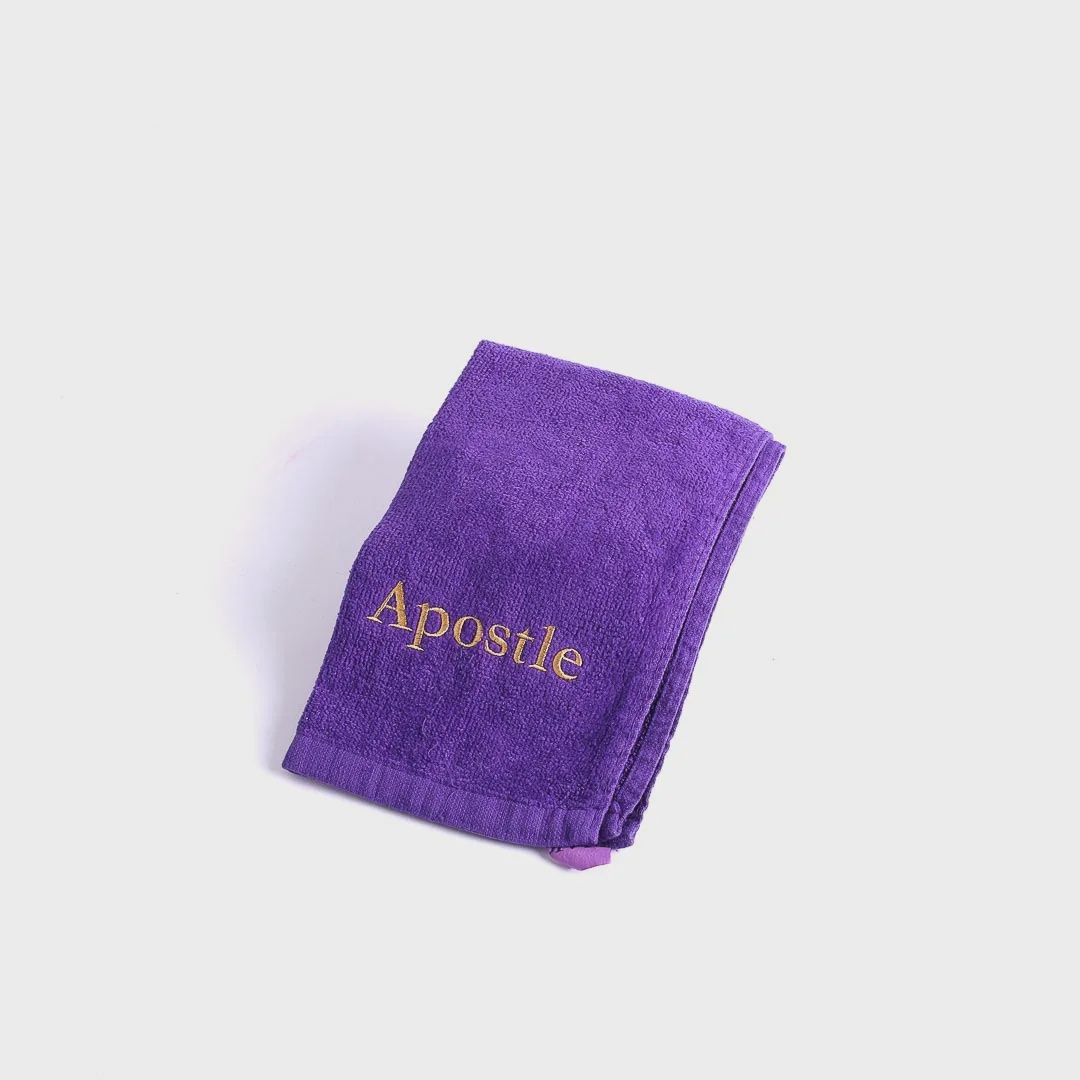 PASTOR TOWEL-APOSTLE PURPLE COTTON