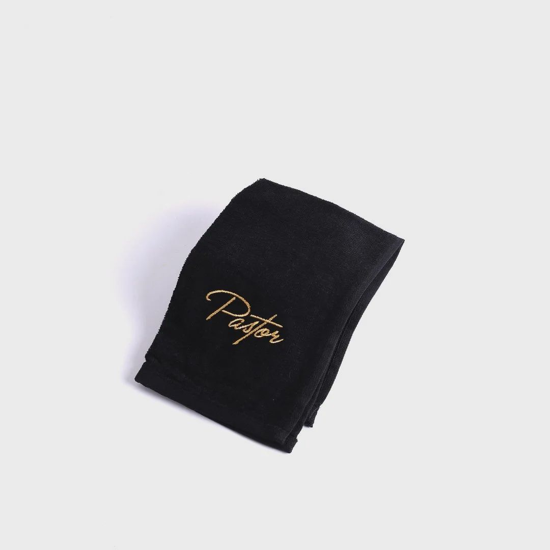 PASTOR TOWEL-PASTOR BLACK COTTON