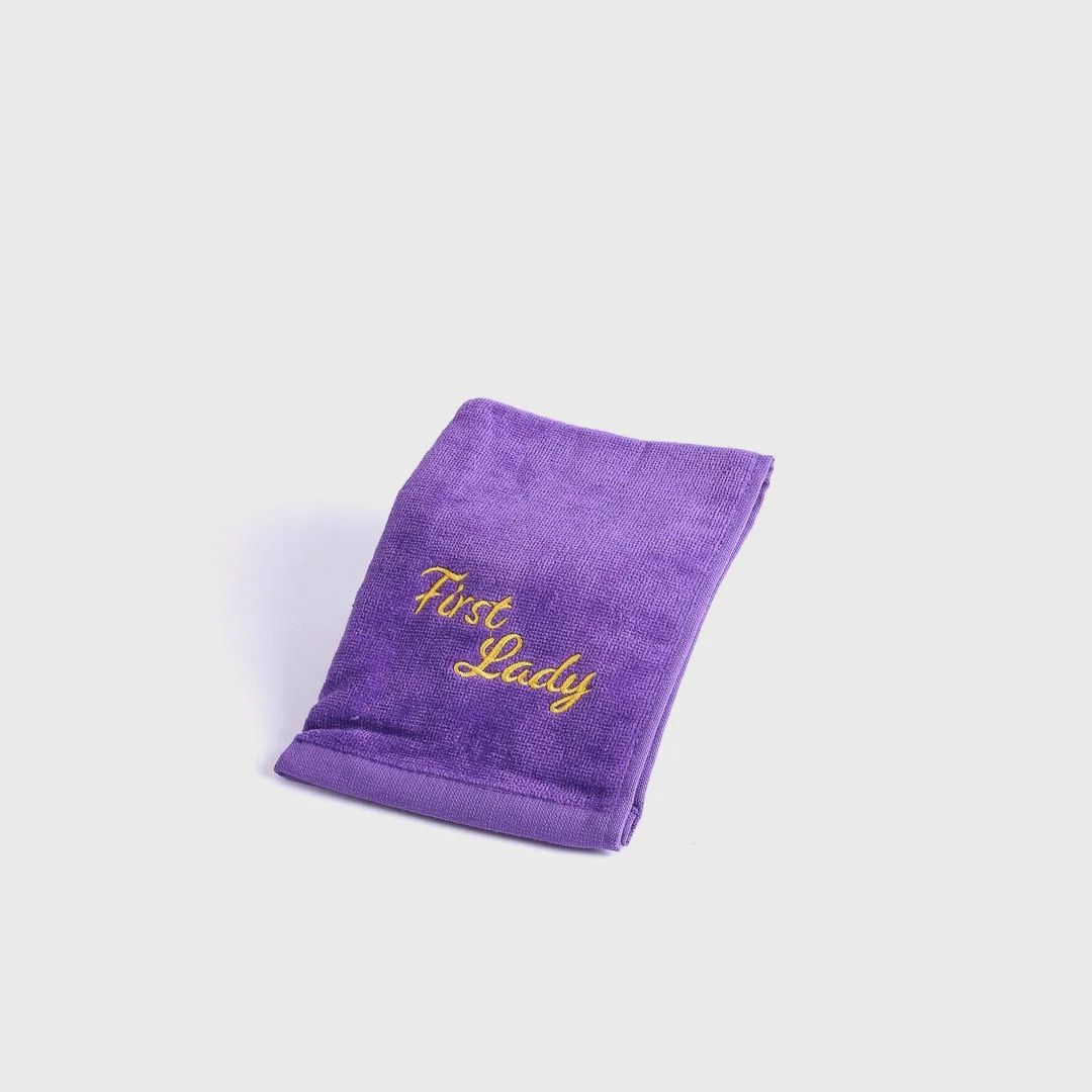PASTOR TOWEL-FIRST LADY PURPLE COTTON