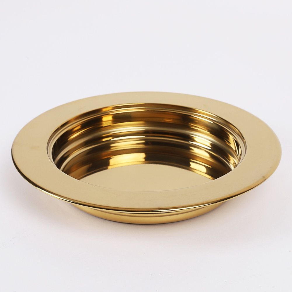 COMMUNION-BREAD PLATE GOLDTONE
