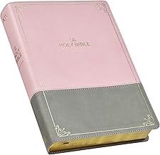 BIBLE-KJV PINK &amp; GRAY SUPER GIANT PRINT INDEX