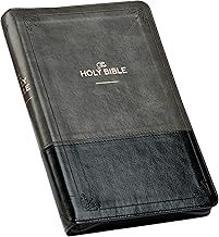 BIBLE-KJV GRAY &amp; BLACK DELUXE GIFT ZIPPERED INDEX