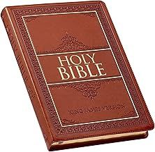 BIBLE-KJV SADDLE TAN LARGE PRINT THINLINE INDEX