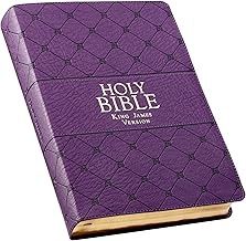 BIBLE-KJV- SG PRINT LEATHER RED LETTER PURPLE
