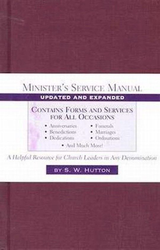 MINISTERS SRVICE MANUAL