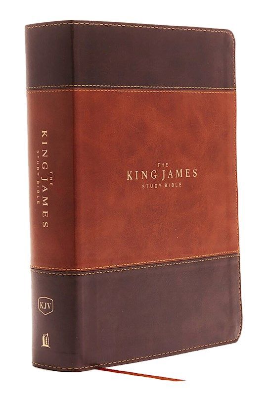 KJV FULL COLOR STUDY BIBLE BROWN/DARK BROWN