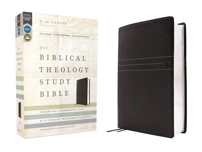 NIV BIBLICAL THEOLOGY STUDY BOBLE COMFORT PRINT BLACK LEATHERSOFT
