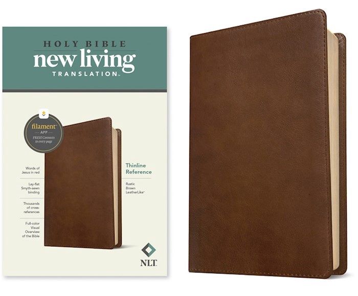 NLT THINLINE FILAMENT REFERENCE BIBLE RUSTIC BROWN LEATHERLIKE
