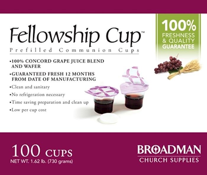 COMMUNION-FELLOWSHIP CUP PREFILLED JUICE &amp; WAFER 100 COUNT