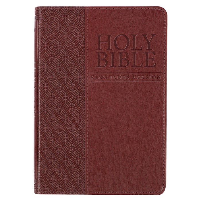KJV COMPACT BIBLE BROWN FAUX LEATHER