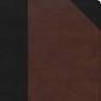 KJV SUPER GIANT REFERENCE BIBLE BLACK/BROWN LEATHERTOUCH INDEXED