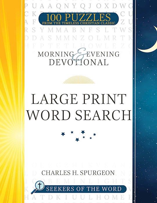 MORNING &amp; EVENING LARGE PRINT WORD SEARCH