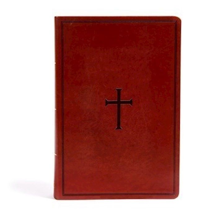 KJV SUPER GIANT REFERENCE BIBLE BROWN LEATHERTOUCH INDEXED