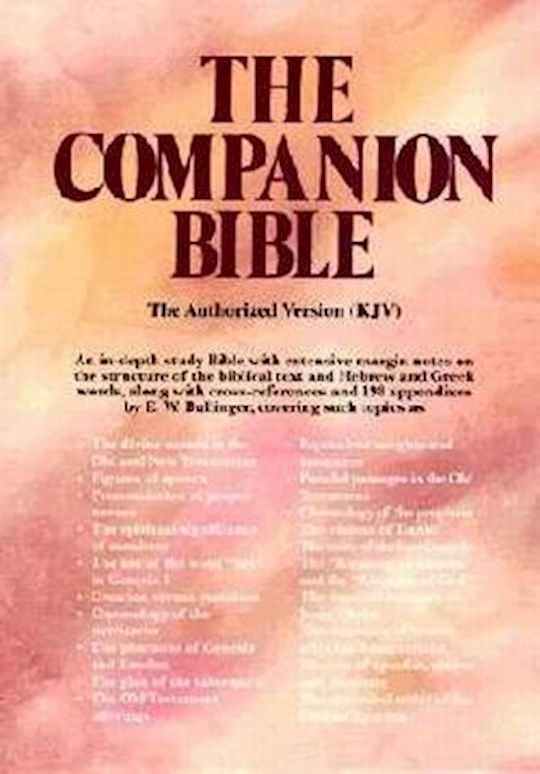 KJV COMPANION BIBLE BURGUNDY HARDCOVER