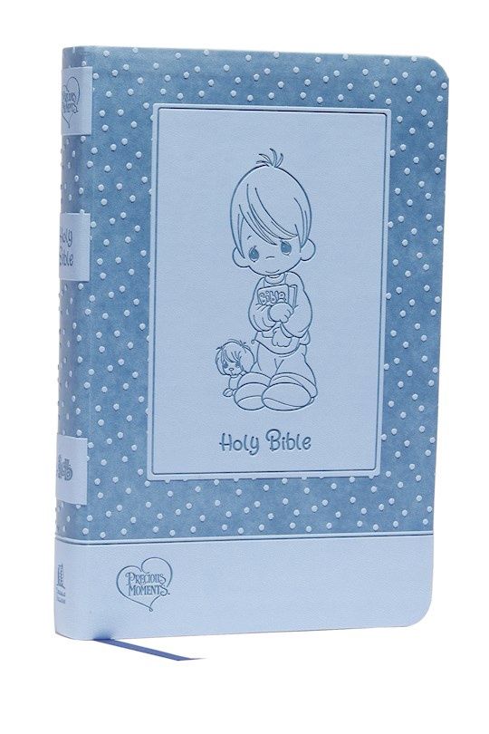 ICB PRECIOUS MOMENTS BIBLE BLUE LEATHERSOFT