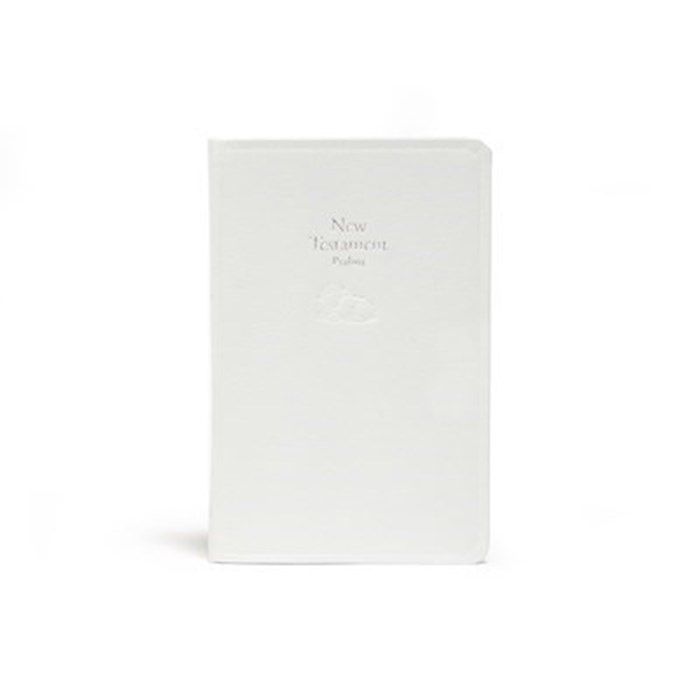 KJV BABYS NEW TESTAMENT W/PSALMS WHITE IMITATION LEATER