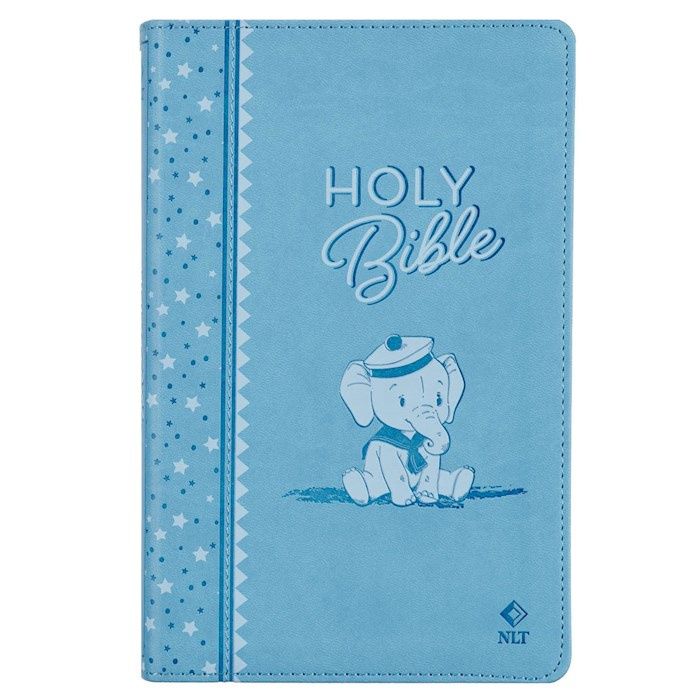 NLT KEEPSAKE BIBLE FOR BOYS BLUE FAUX LEATHER