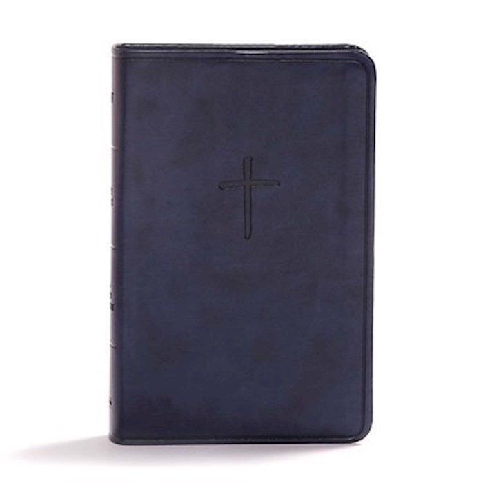 CSB COMPACT BIBLE VALUE EDITION NAVY LEATHERTOUCH