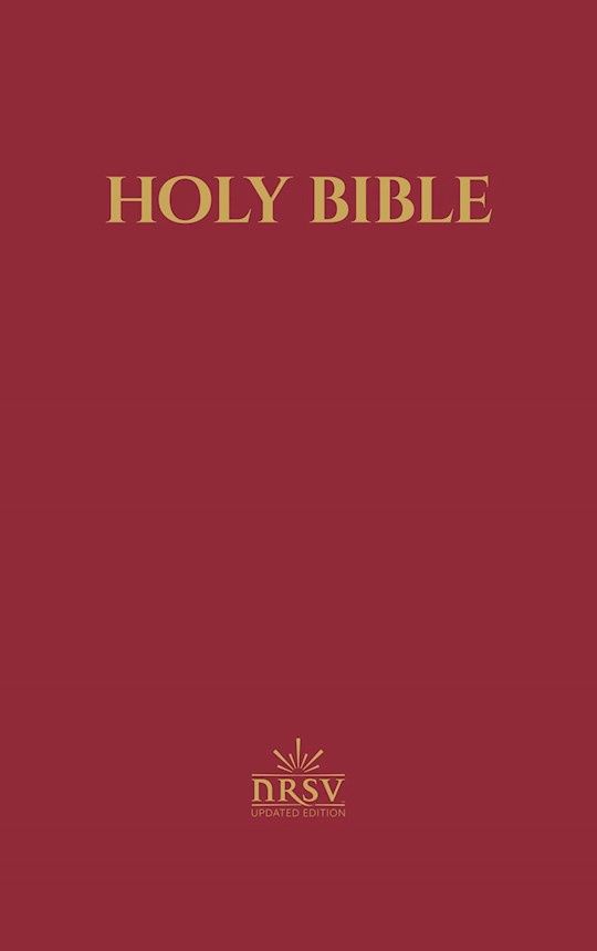 NRSV UPDATED EDITION PEW BIBLE W/APROCRYPHA BURGUNDY IMITATION LEATHER