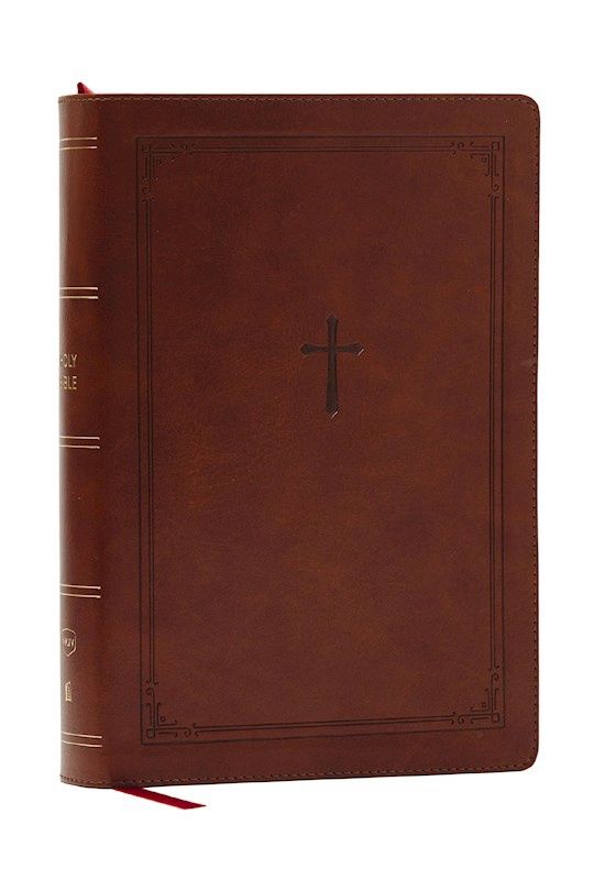 NKJV GIANT PRINT REFERENCE BIBLE COMFORT PRINT BROWN LEATHERSOFT