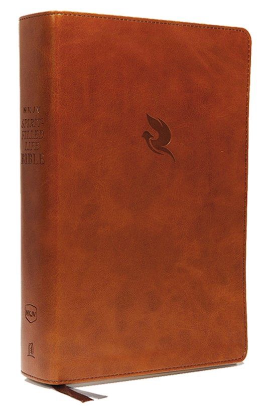 NKJV SPIRIT FILLED LIFE BIBLE THIRD EDITION COMFORT PRINT BROWN LEATHERSOFT