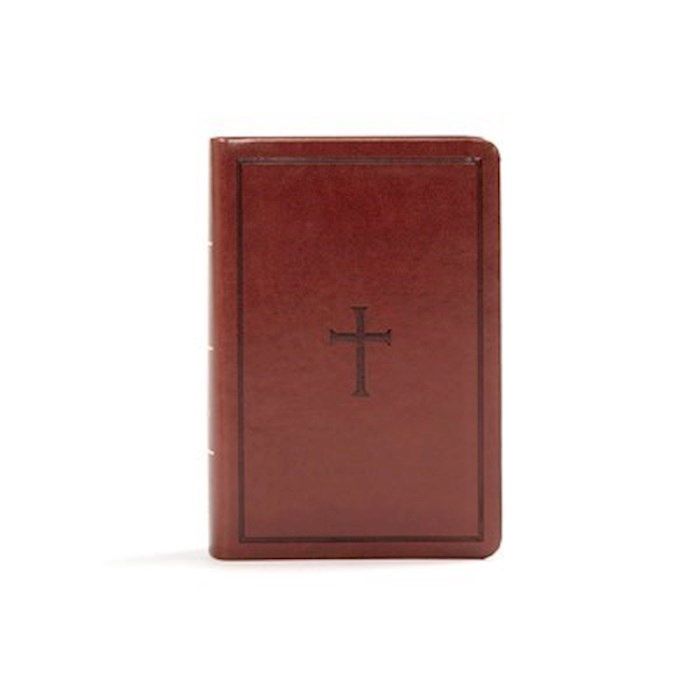 KJV COMPACT REFERENCE LARGE PRINT REFERENCE  BIBLE BROWN LEATHERTOUCH