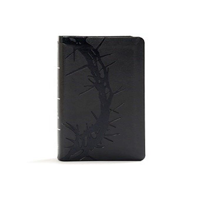 KJV COMPACT LARGE PRINT REFERENCE BIBLE CHARCOOAL LEATHERTOUCH
