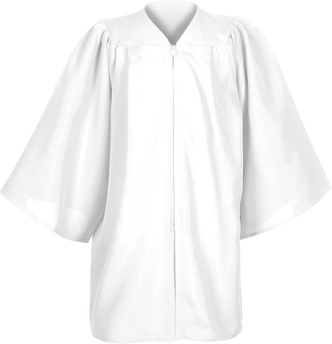 KIDS UNISEX MATTE BAPTISM ROBE 33"