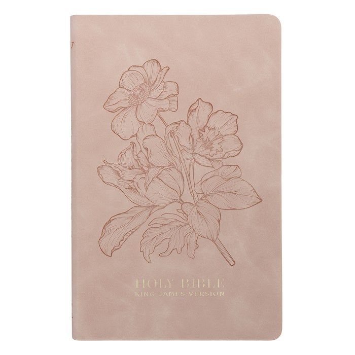 KJV GIFT EDITION BIBLE DUSTY PINK FLORAL