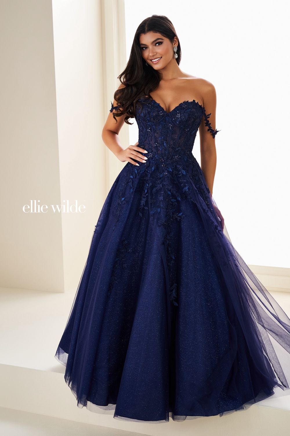 ELLIE WILDE 37028, Colour: Navy Blue, Size: 4