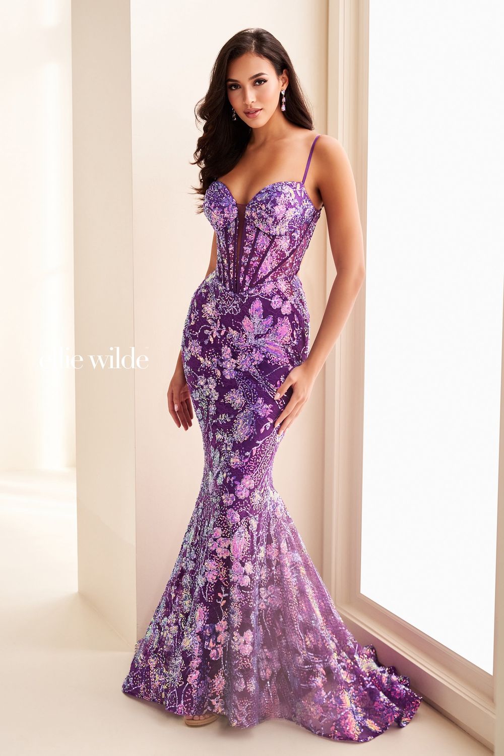 ELLIE WILDE 37127, Colour: Purple Rain, Size: 2