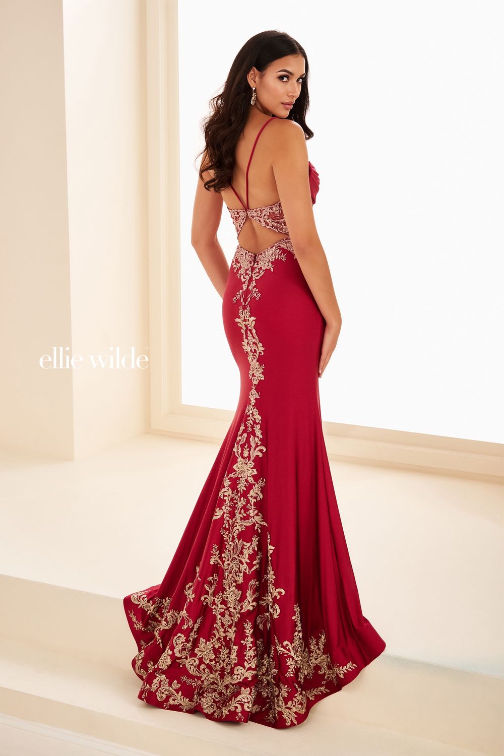 ELLIE WILDE 37068, Colour: Wine, Size: 2