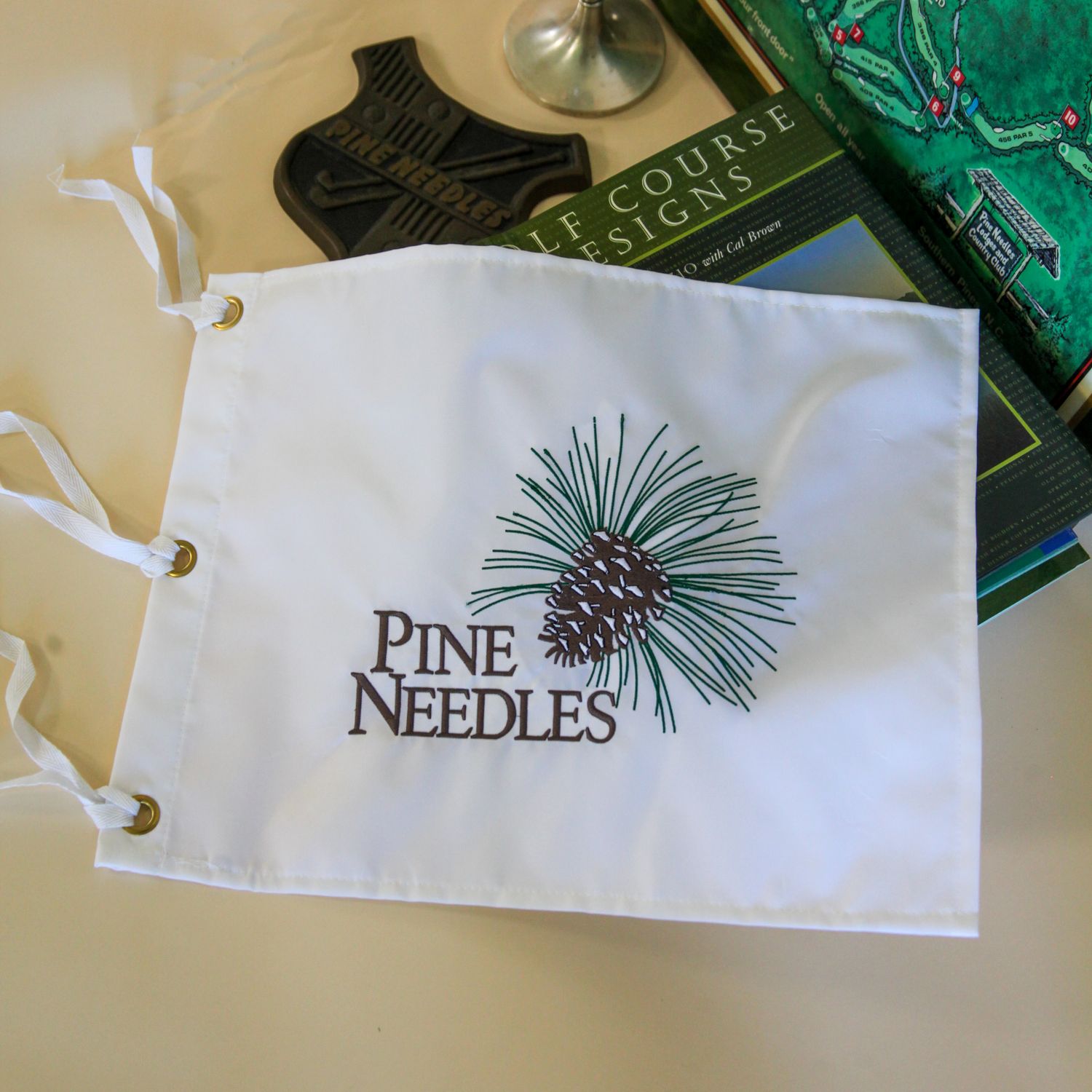 Pine Needles Hole Flag