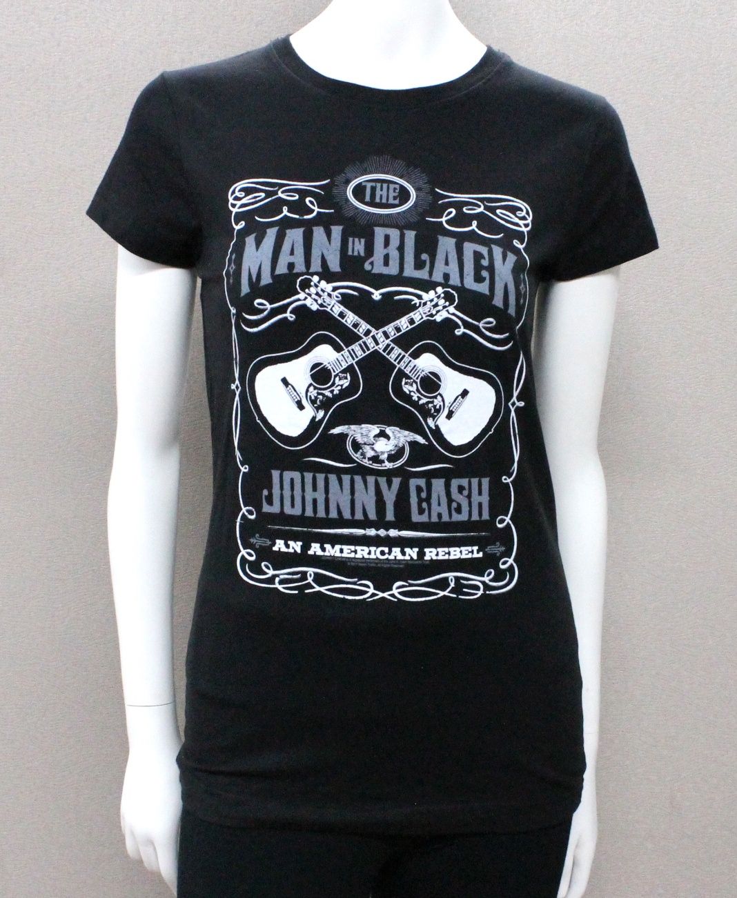 Johnny Cash Man in Black American Rebel Women's-Black