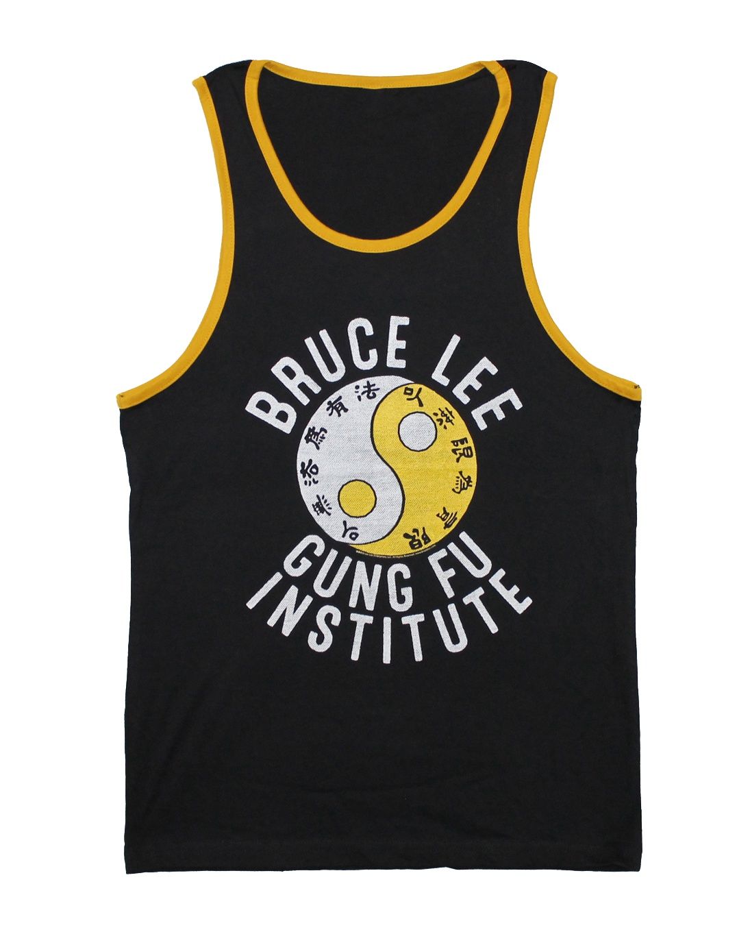 Bruce Lee Gung Fu Institute Piped Tank - Black/Gold
