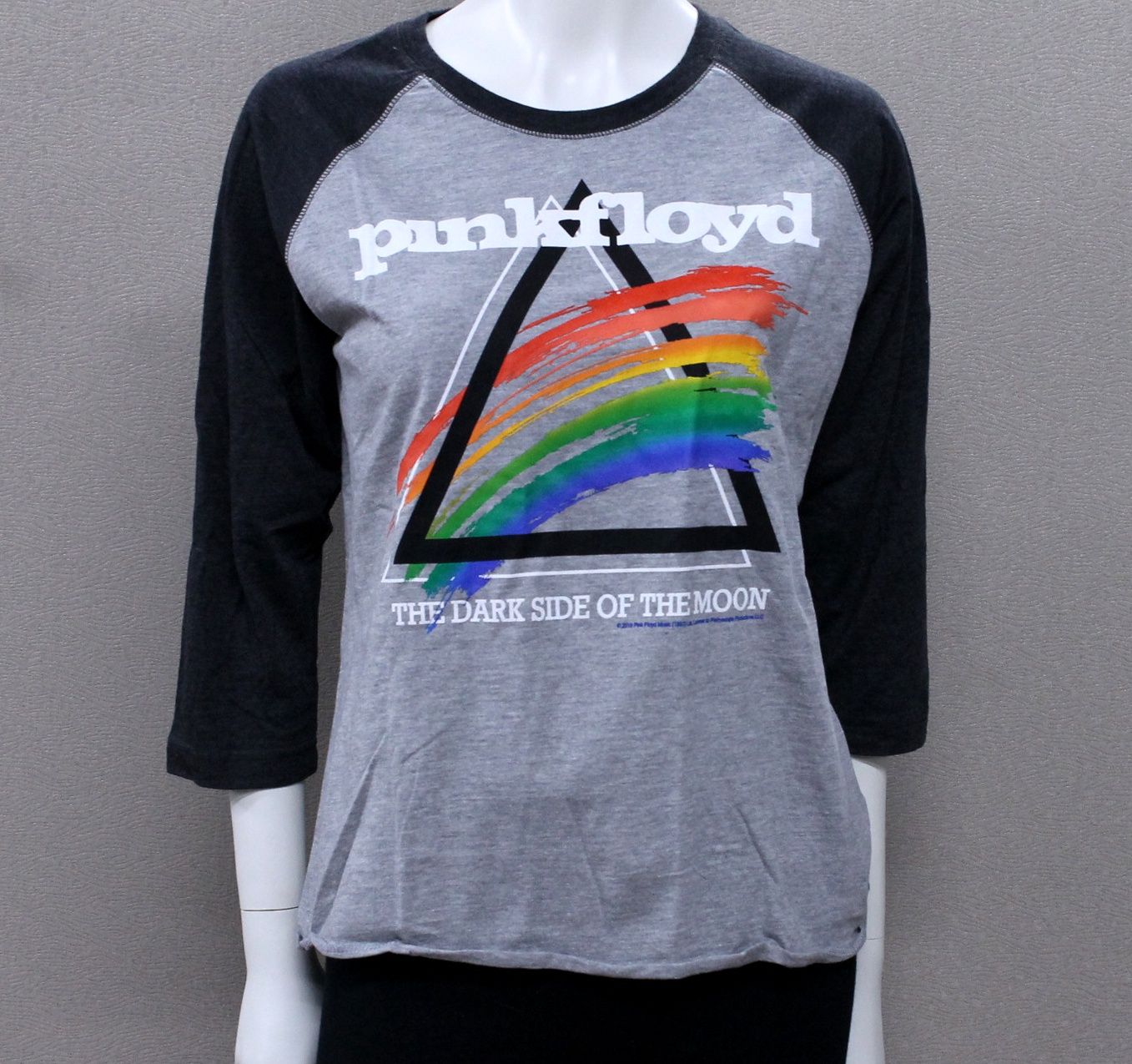 Pink Floyd Spectrum Splash 3/4 Womens - Heather Grey