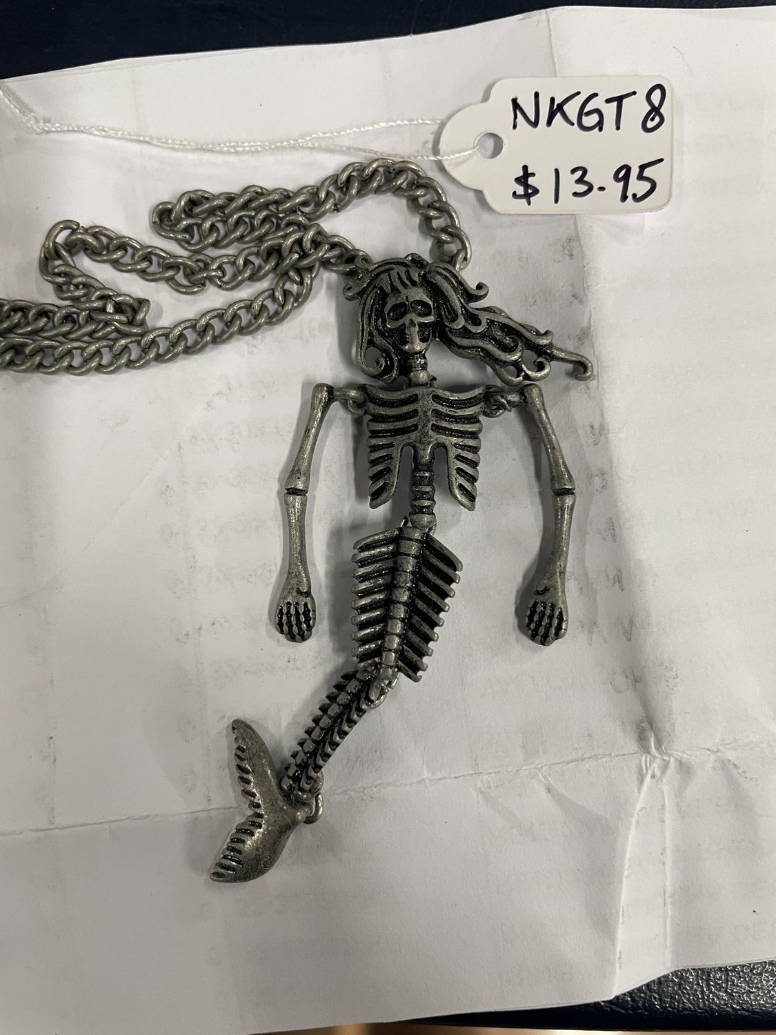Mermaid Skeleton Necklace