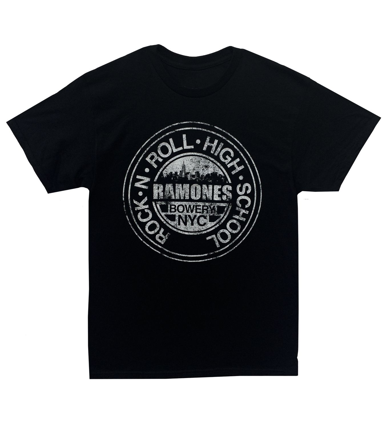 Ramones Rock N Roll High School NYC Seal - BLK