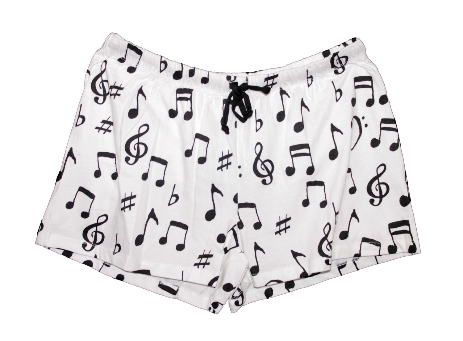 Womens Music Note PJ Shorts