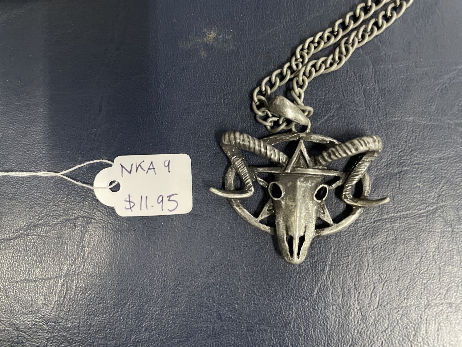Ram Skull Necklace w/ Circle