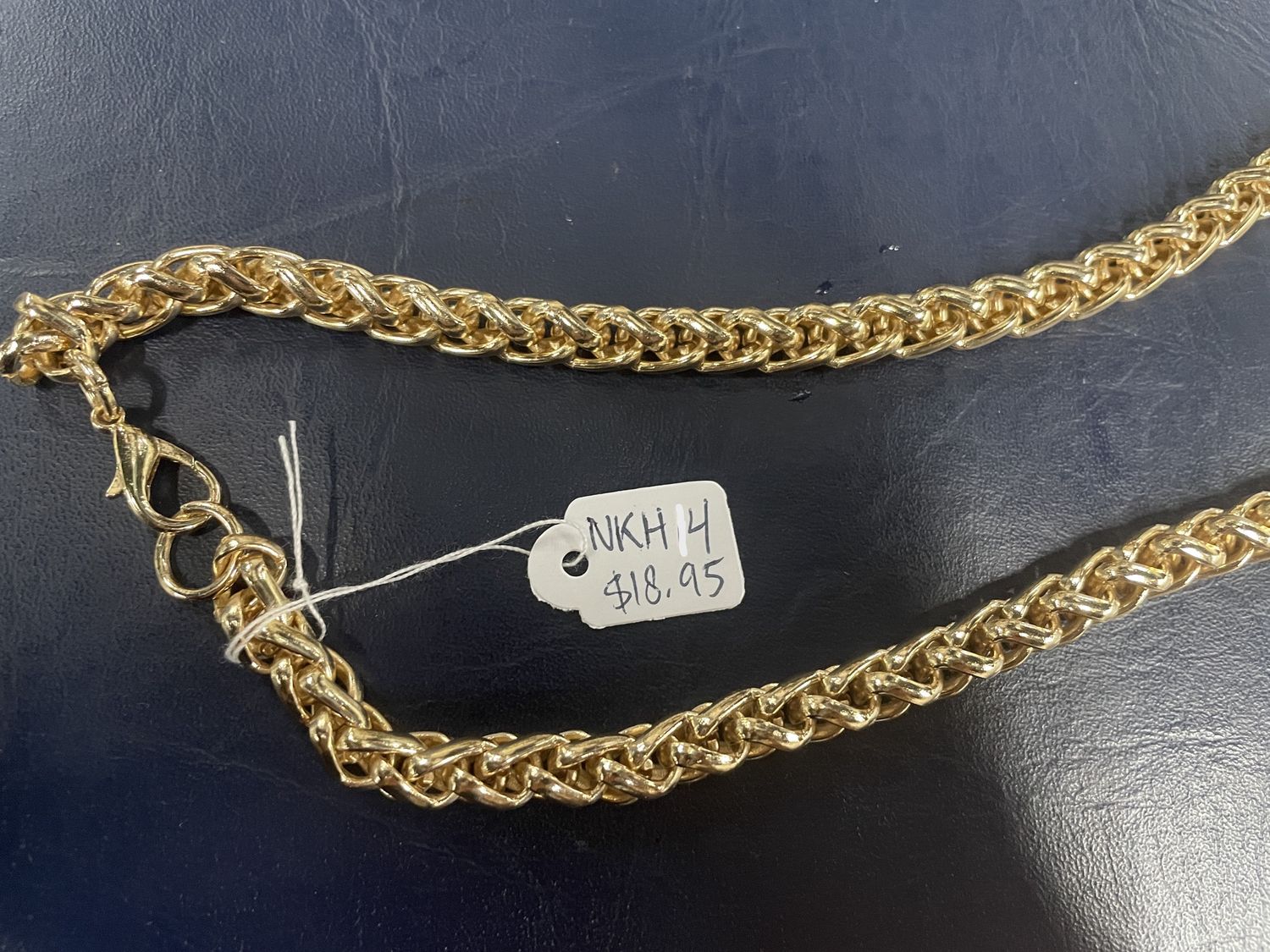 Braided Gold Chain Necklace