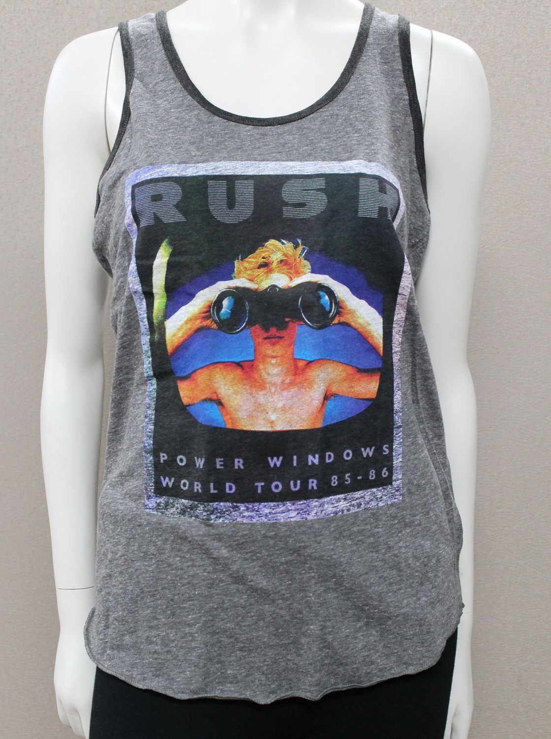 Rush Power Windows World Tour Grey Womens Tank